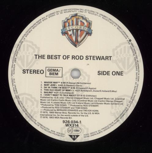 Rod Stewart The Best Of Rod Stewart UK vinyl LP album (LP